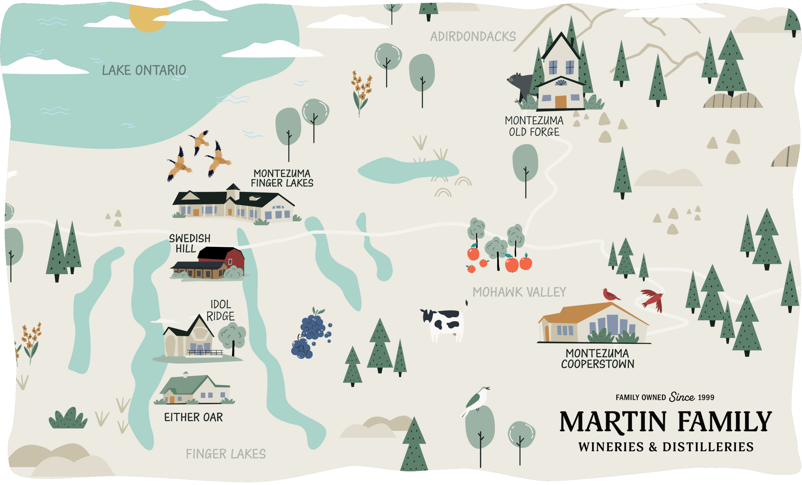 Martin Family Map