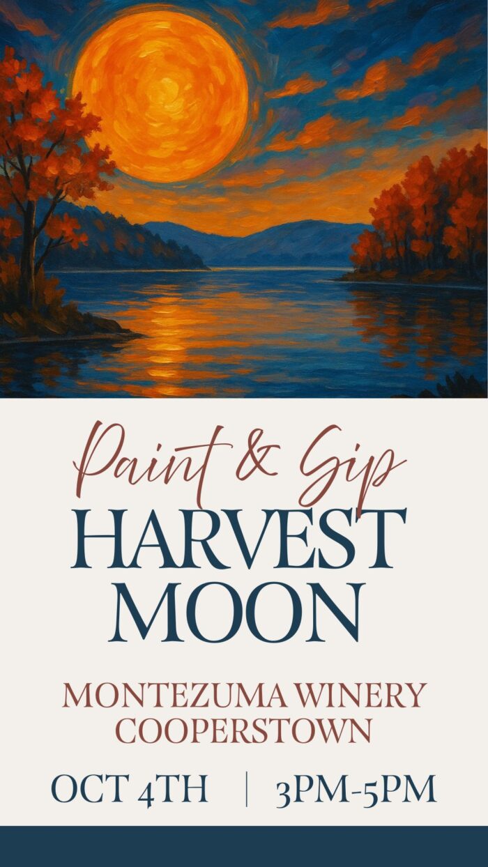 Harvest Moon Paint & Sip @ Montezuma Winery Cooperstown