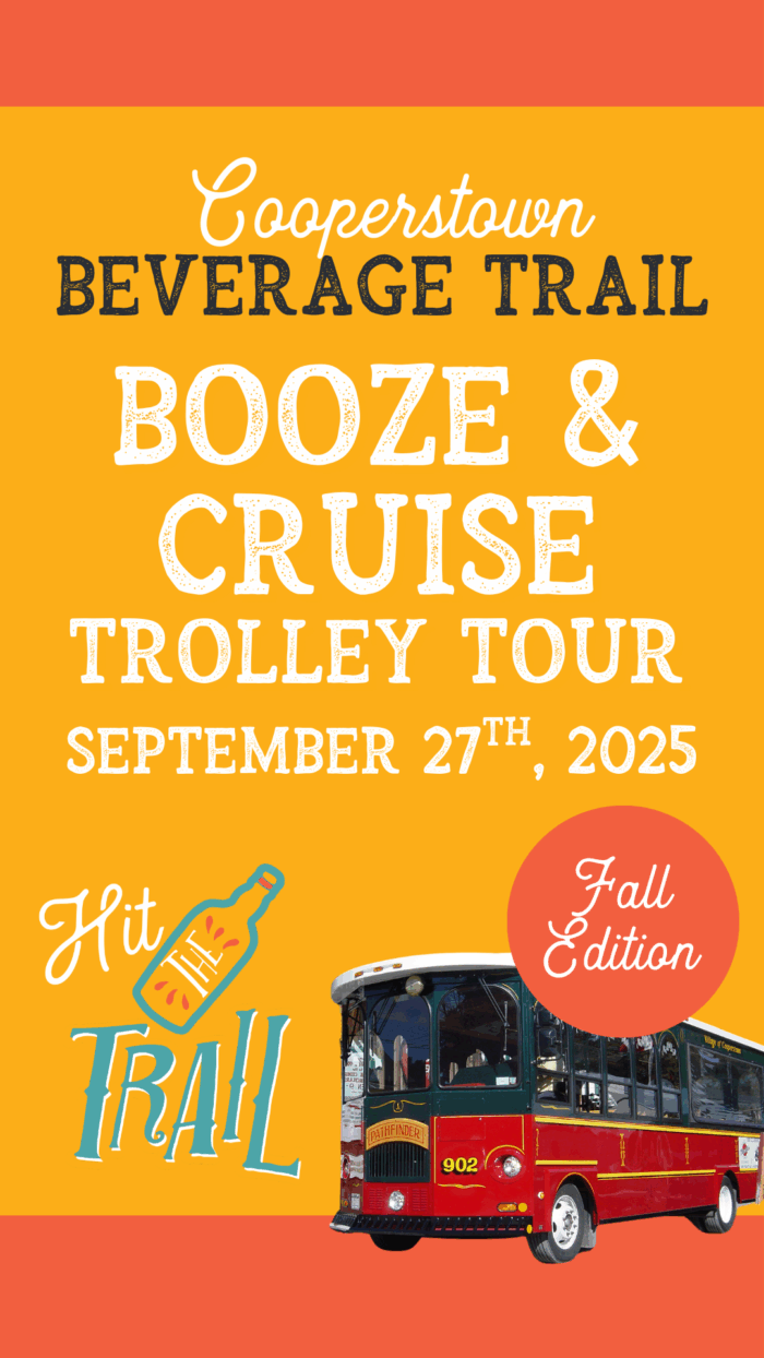 Cooperstown Beverage Trail - Booze & Cruise Trolley Tour- Fall Edition