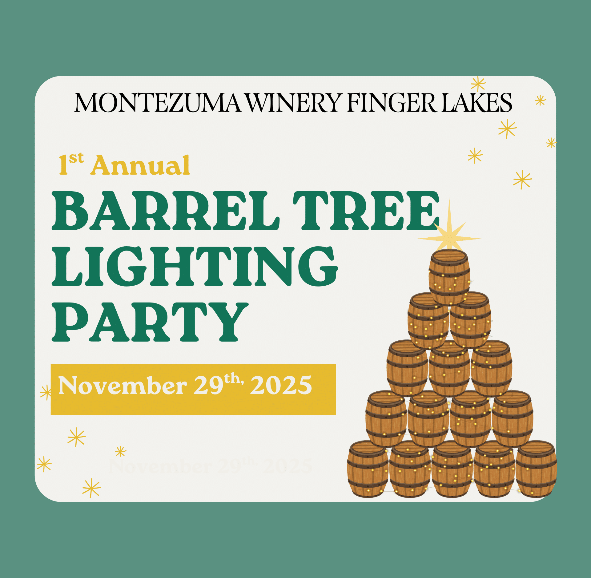 Barrel Tree Lighting Party_ Montezumawineryfingerlakes