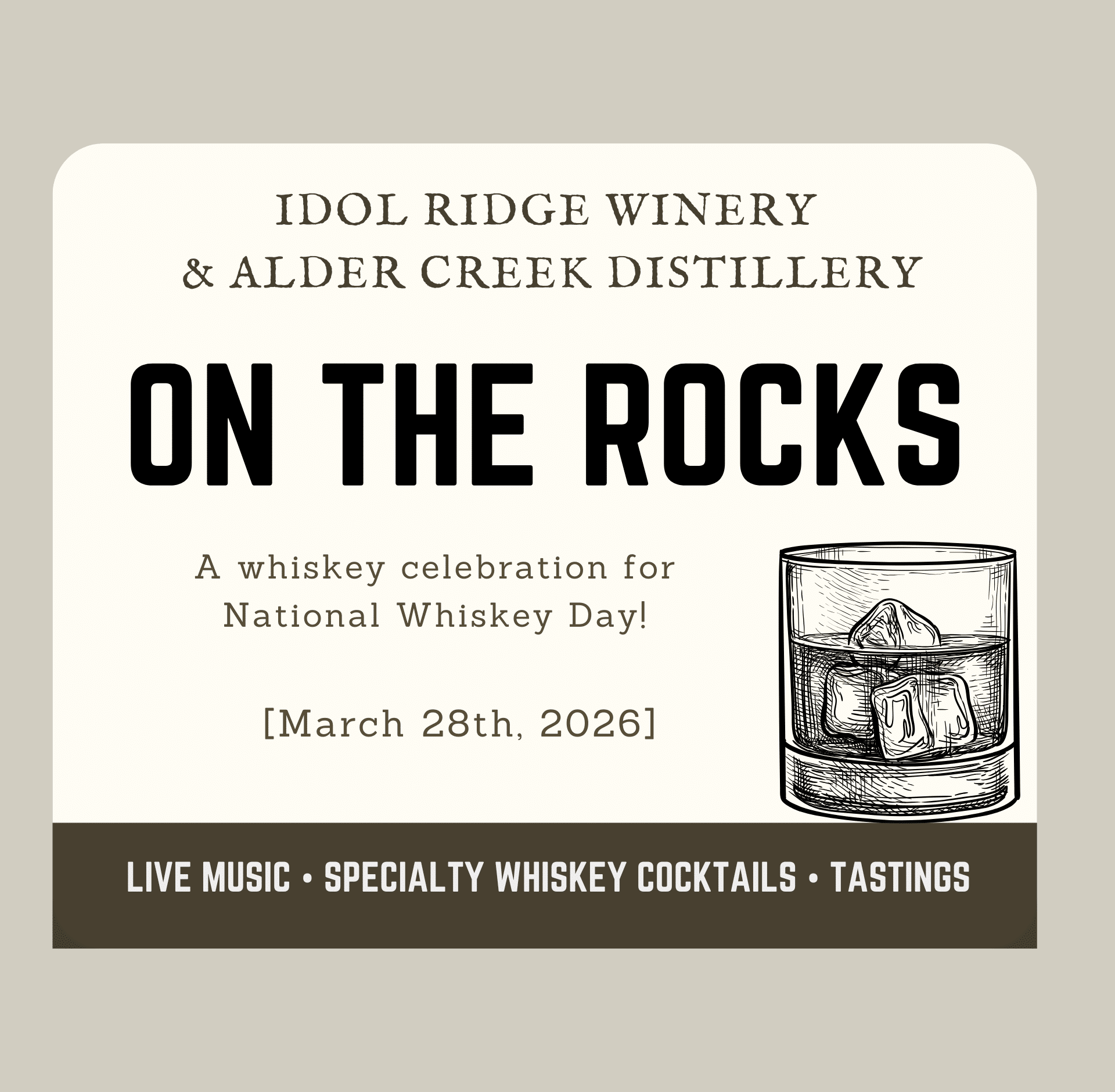 On The Rocks_WhiskeyCelebration_Idol Ridge Winery