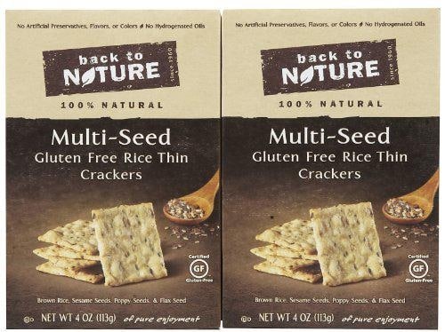 Back to Nature Gluten Free, Non-GMO Multi-Seed Rice Thin Crackers