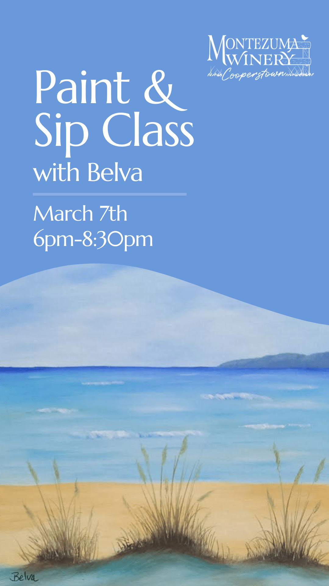Paint & Sip with Belva @ Montezuma Winery Cooperstown