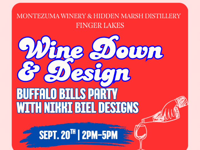 Wine Down & Design: Game Day Paint Party for Bills Fans