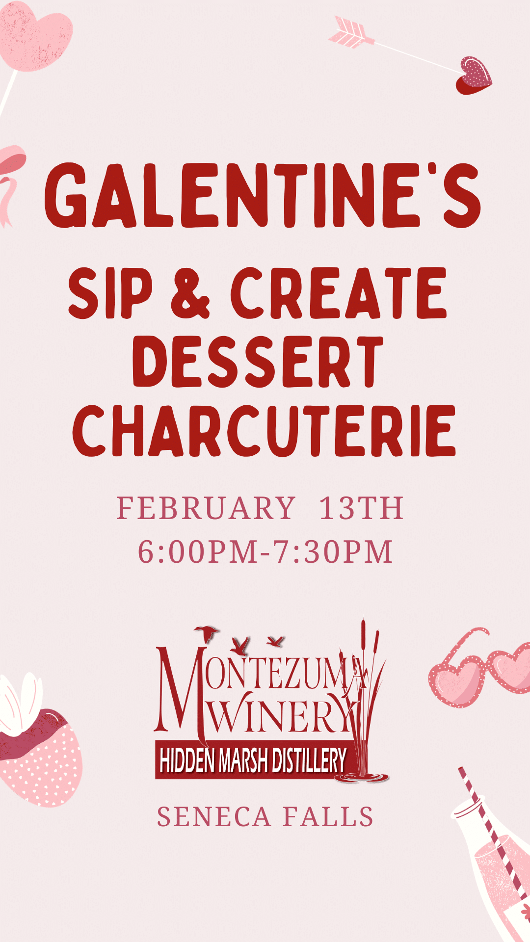 Galentine's Sip & Create Dessert Charcuterie Night